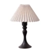 Light luxury linen lampshade + mermaid lamp body