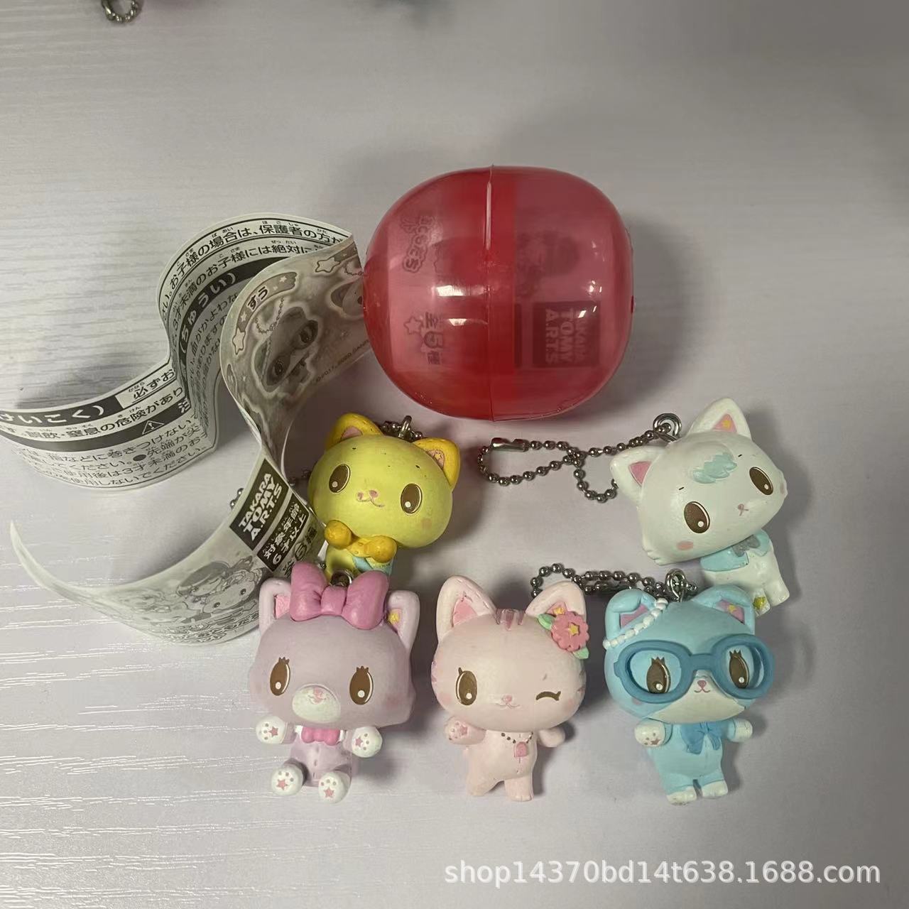 卡通玩偶小猫咪 甜萝猫 S丽无壳扭蛋玩具公仔 锁匙扣书包挂件