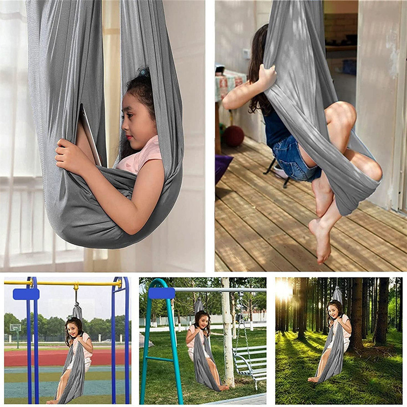 Factory Supply Amazon Elastic Children's Hammock Indoor and Outdoor Swing Elastic Children's Sensory Air Yoga Hammock Factory Supply Amazon Elastic Children's Hammock Indoor and Outdoor Swing Elastic Children's Sensory Air Yoga Hammock