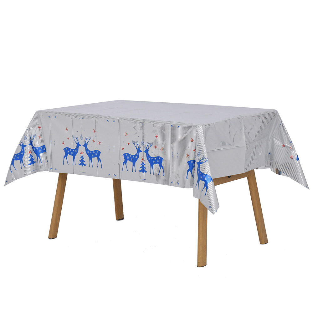 Juego de vajilla desechable de papel dorado temática navideña Platos y vasos decorativos para fiestas Novedad transfronteriza