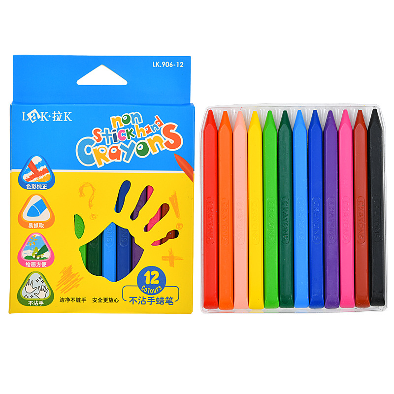 Lakai 36 colores sin Crayon sucio, Crayon de pintura infantil no es fácil de romper, se puede lavar con agua, jardín de infantes, dibujos, pinceles al por mayor