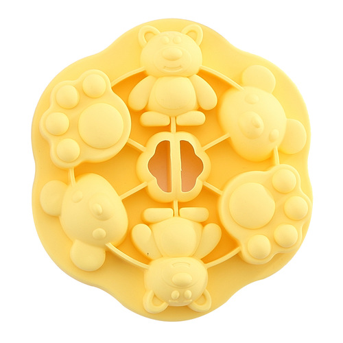 New complementary food baby baking tool cat claw silicone steamed pastry dessert mold infant household retortable silicone