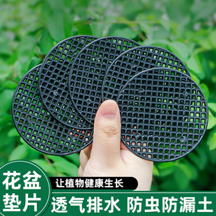 Flower Pot Gasket Pad Net Bottom Hole Fleshy Pot Bottom Leak-proof Net Leak-proof Soil Base Plastic Mesh Cushion Bottom Mesh