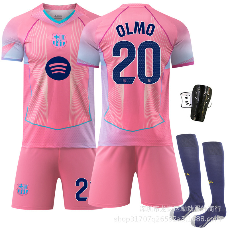 2526 新バサ ピンク サッカー ユニフォーム No.19 アマール 9 レヴァーン 10 メッシ スペシャル エディション 外国貿易供給モデル|undefined