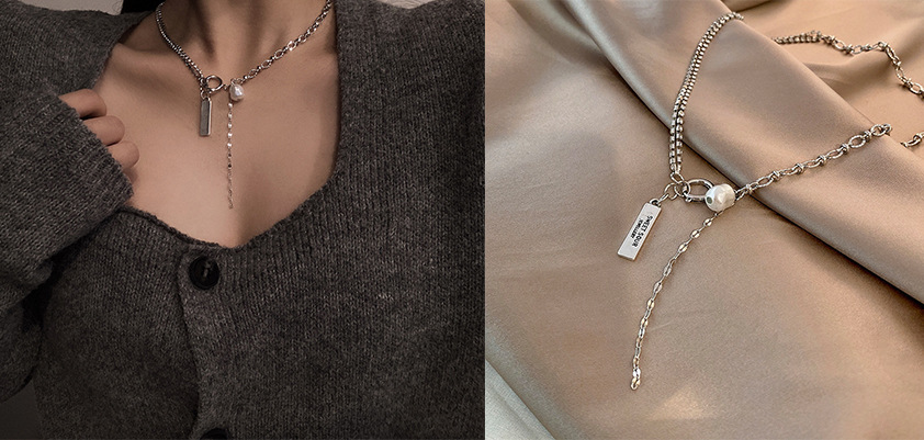 Fashion Letter Heart Shape Titanium Steel Inlay Zircon Pendant Necklace 1 Piece display picture 3