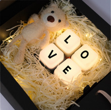 新品解压按键磁吸小夜灯儿童卧室护眼充电床头灯节日礼物DIY串灯