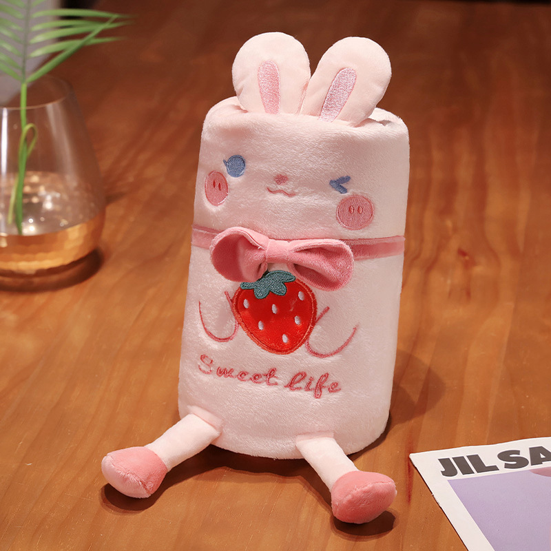 almohada edredón de doble uso oficina siesta de aire acondicionado manta de coral felpa sola manta pequeña montada en coche