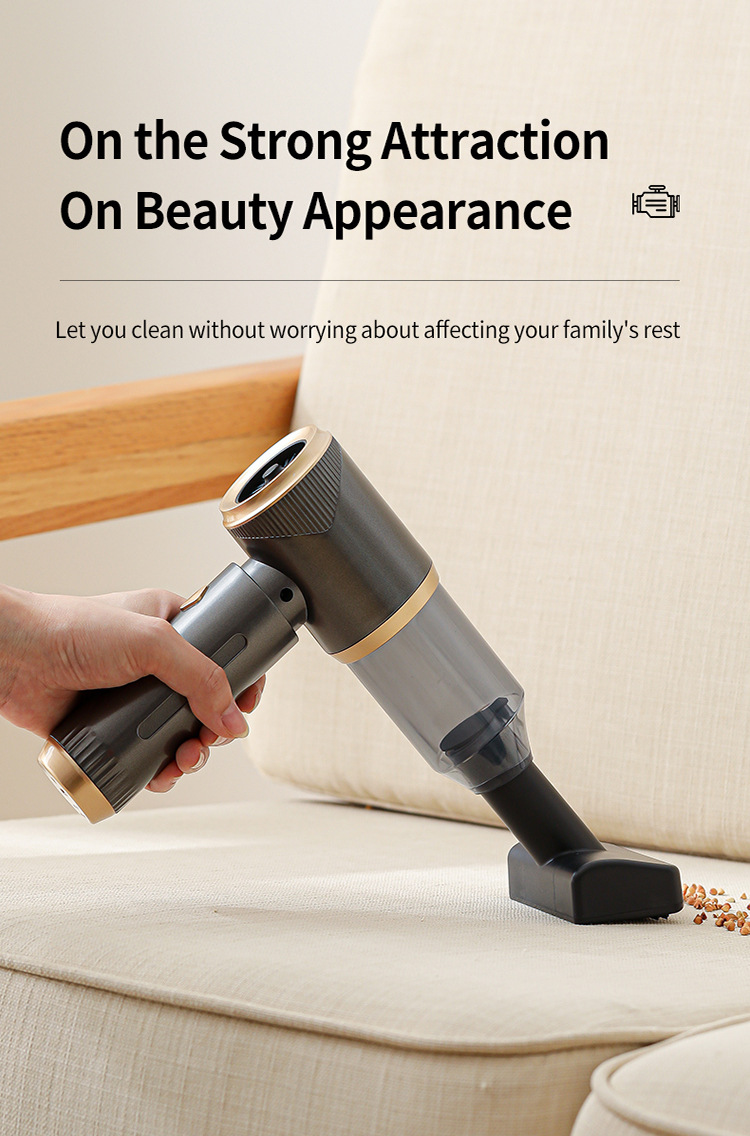 Cross-Border Vacuum Cleaner for Cars, Dual-Purpose Suction and Blowing, Small Mini Handheld Car Vacuum with Strong Suction Power