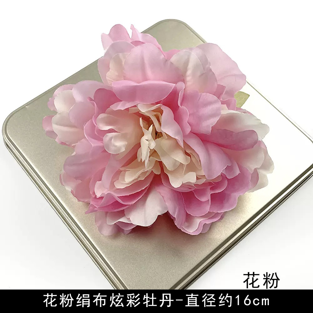 Flores artificiales flores rosadas bricolaje accesorios hechos a mano tocado de estilo antiguo accesorios de material de flor de horquilla arreglos florales de pared de flores de boda