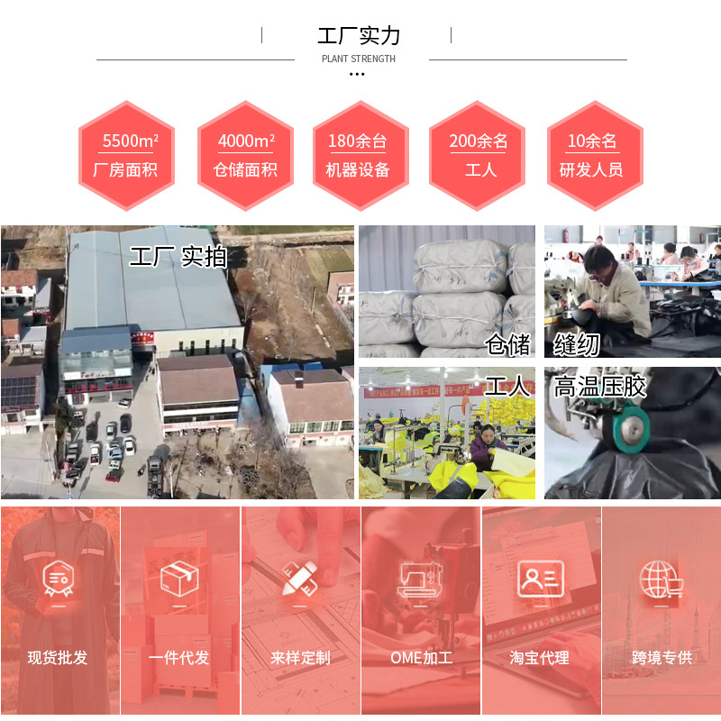 Fábrica al por mayor adulto largo gabardina sitio de construcción Protección Laboral dividida impermeable a prueba de explosiones lluvia negro Oxford tela de una sola pieza impermeable