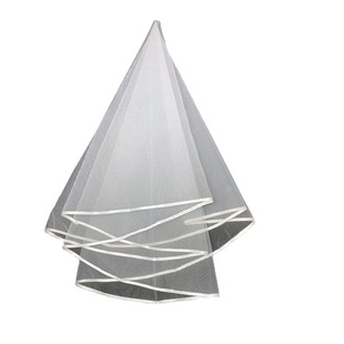 Bridal Wedding Dress Veil Single Layer 1.5 m Ribbon Hedge Short Veil Wedding Cover Shape Headwear Wholesale