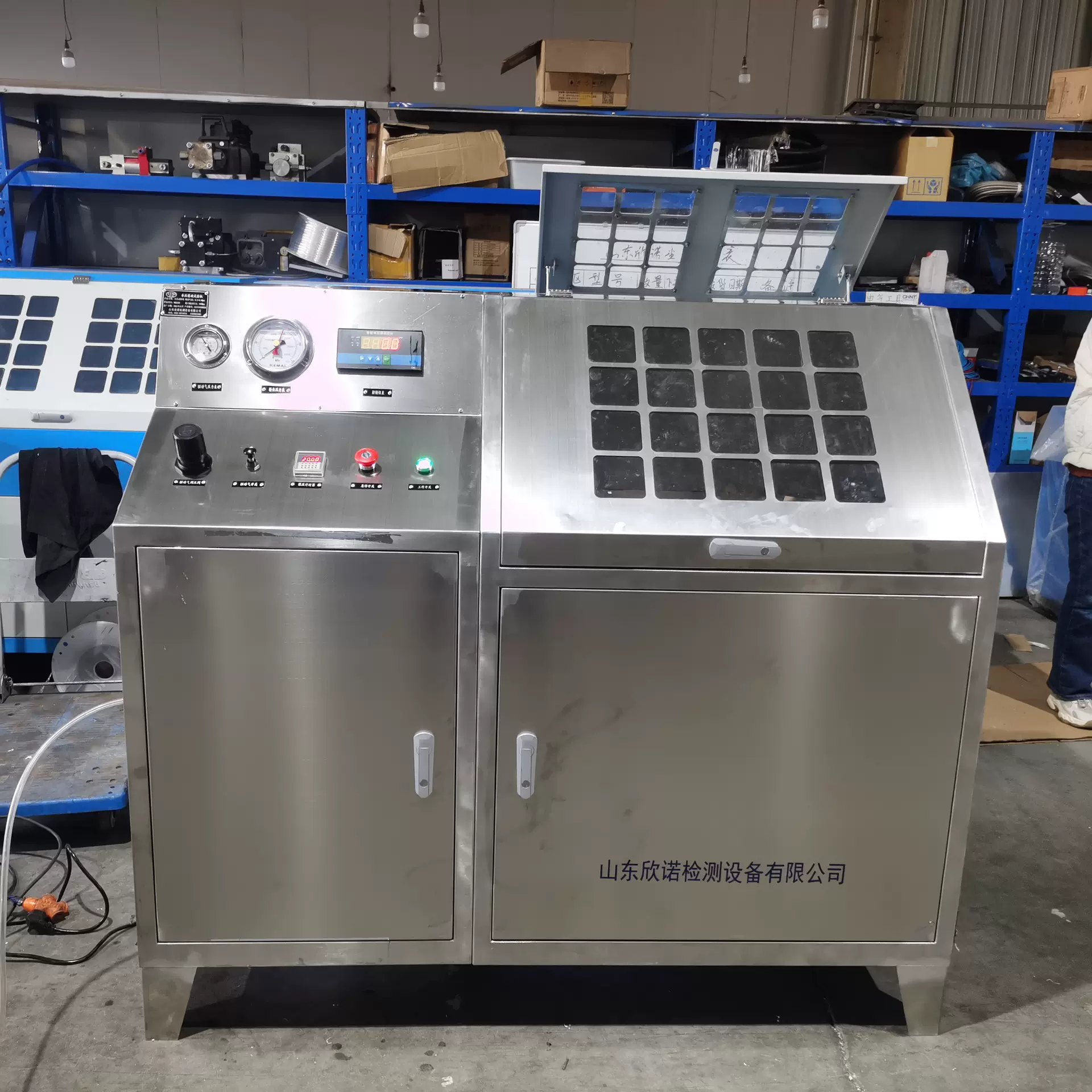 气动压力检测设备厂家定制耐压破裂品红试验陶瓷件水压试验机