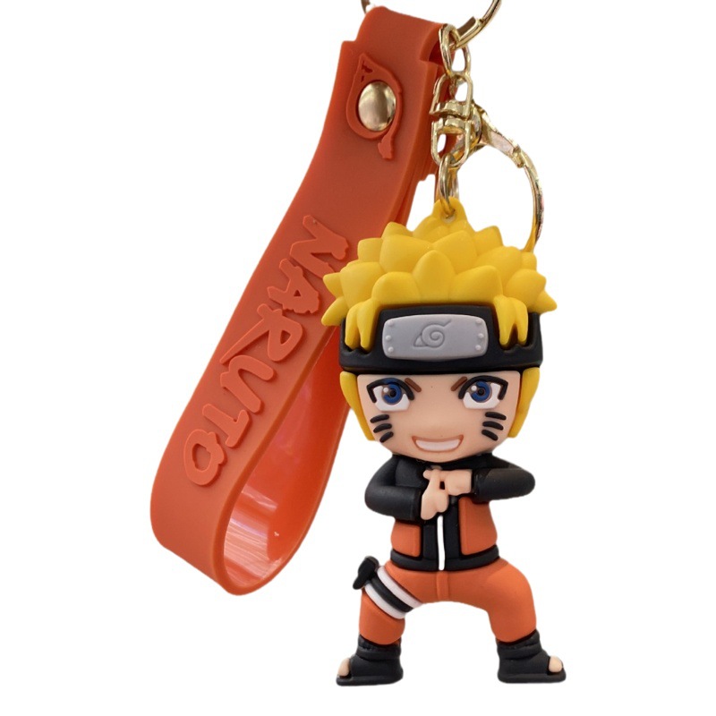 Naruto llavero muñeca Naruto Kakashi dibujos animados muñeca llavero bebé atrapando máquina colgante pequeño regalo lote