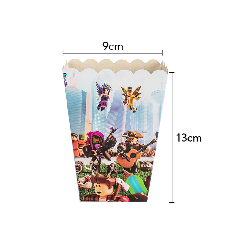 Caja de palomitas de maíz 6 PCS 1 paquete