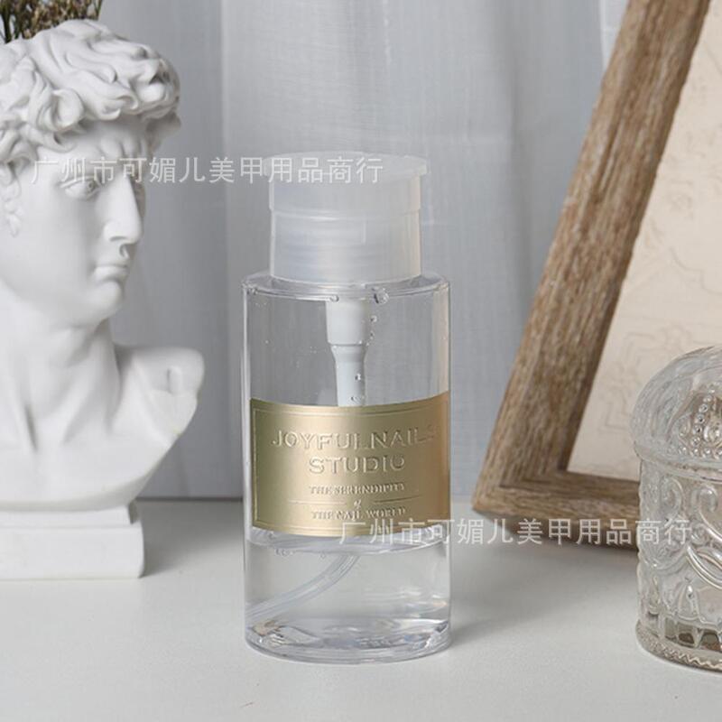 Net red Japanese nail art press empty bottle nail polish remover cleaning liquid toner transparent sub-bottled 3 specifications optional Net red Japanese nail art press empty bottle nail polish remover cleaning liquid toner transparent sub-bottled 3 specifications optional