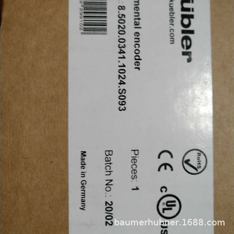 kubler库伯勒编码器8.5821.1C3E.0500原厂批发编码器