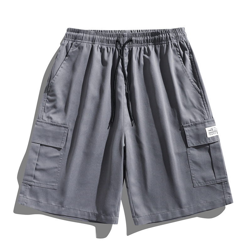 Cross-border men's summer outdoor solid color tooling shorts plus size sports leisure multi-pocket pants for manufacturers