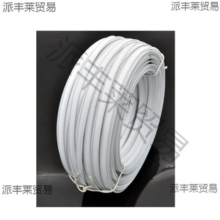 Double-core plastic-coated iron wire flat tie binding tie tie fishbone positioning nose bridge mask tie wholesale