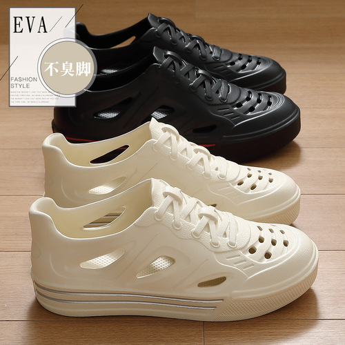 Summer outdoor breathable sandals for couples, featuring non-slip, heel-encased EVA material—perfect for beach wear!