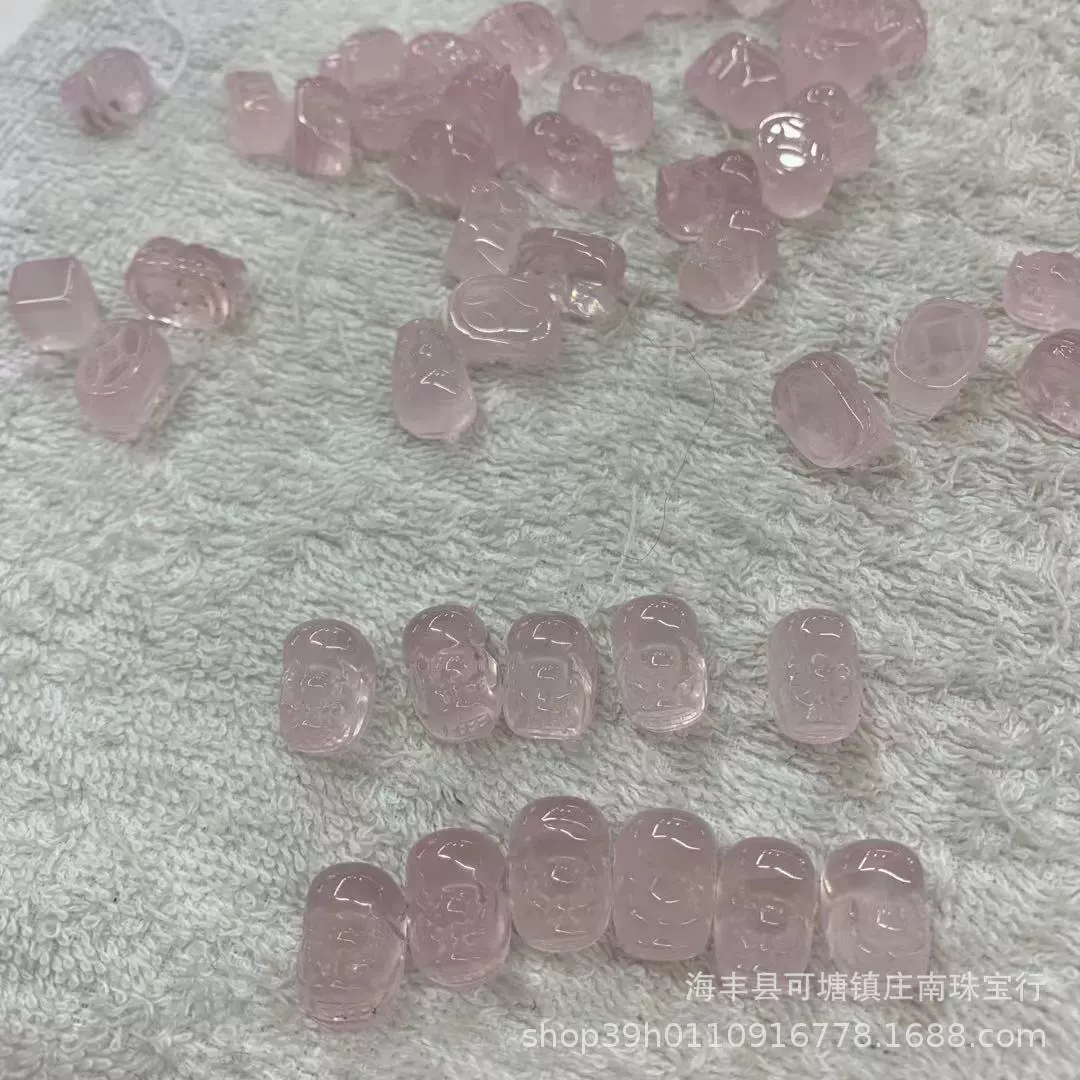 Чжуан Нань ювелирные изделия розовый кристалл Pixiu Кошачий коготь изысканная резьба розовый нежный