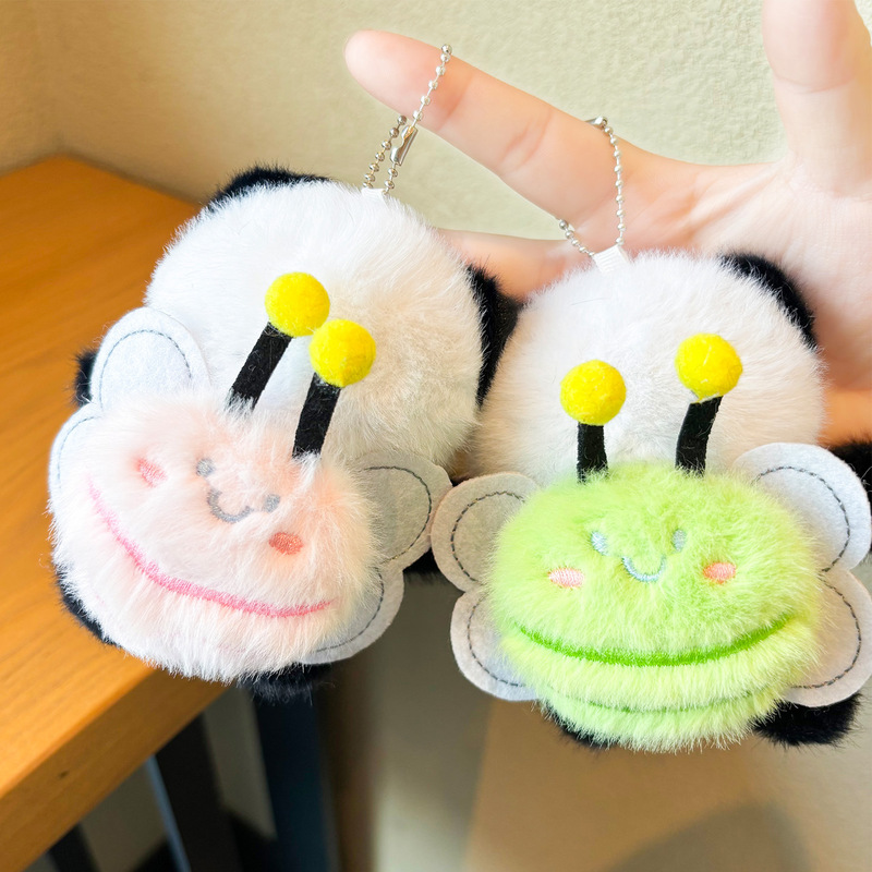 かわいい花パンダぬいぐるみお土産人形バックパックバッグ小さなペンダントペンダント人形成都ジャイアントパンダ|undefined