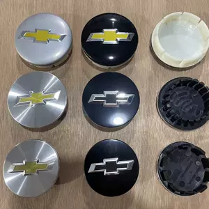 Chevrolet Cruze üçün Təkər Mərkəz Qapağı 58mm 53mm 63mm Qara Nişan