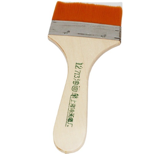 Manufacturer nylon paint brush acrylic oil paint paint board brush wooden handle dust removal cleaning painting oil painting brush wholesale