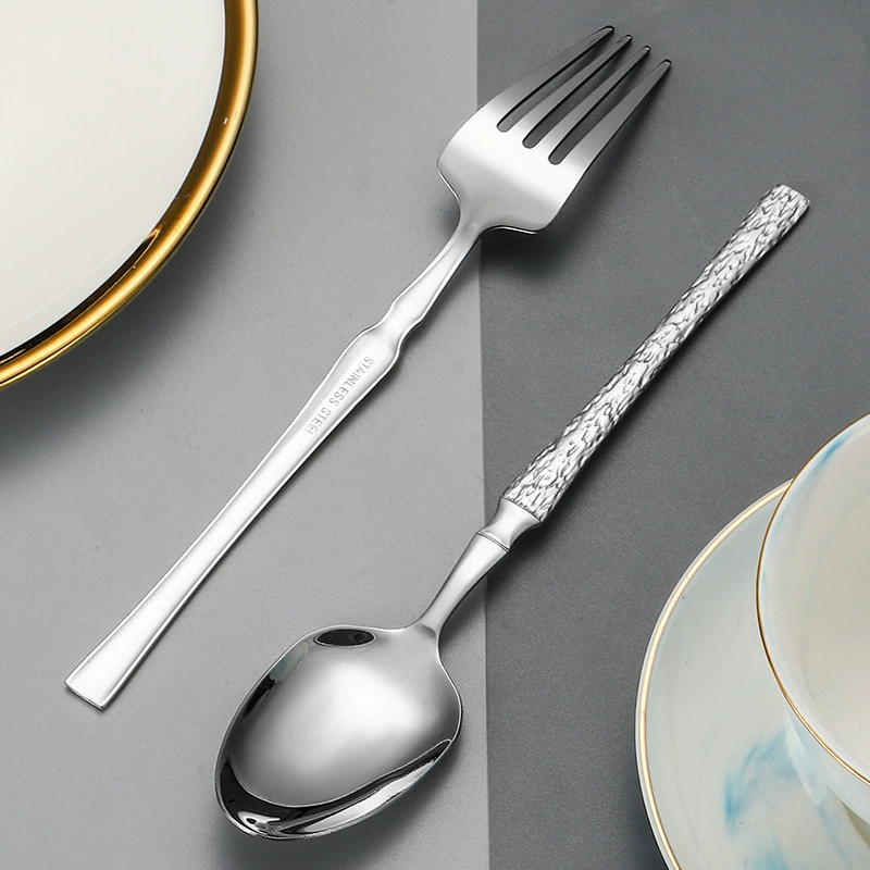 (Cross-border trading), tableware stainless steel, creative set, handle, 4 pieces