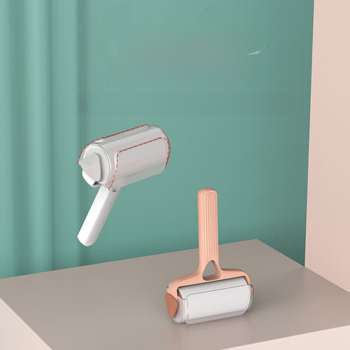 Cap-mounted hair removal device, household clothing hair removal magic tool, tearable adhesive roller for hair removal, hair roller