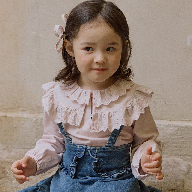 Sf054-lapel camisa rosa