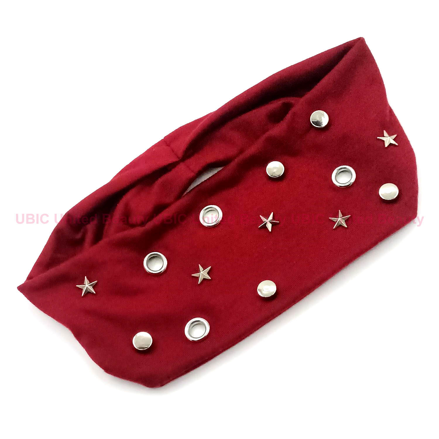 HW250604-45x8cm朋克风圆气眼五角星平面钉混搭弹