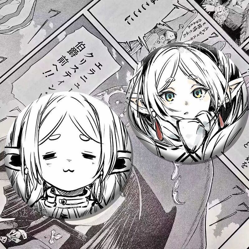 The Demise of Fulilian Anime Peripherals Black and White Series Fulilian Peripherals Tinplate Stickers Laser Badges Bar Gifts
