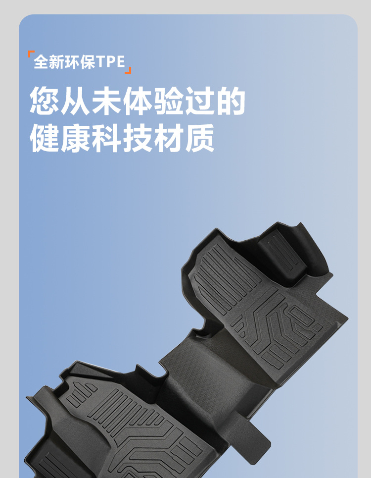 T8 Foot Mats for Jiangling Ford Transit 2024 Modified Accessories TPE