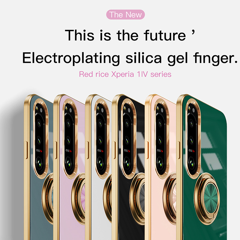 For Sony Sony Xperia1vii Phone Case 10 vi Six Generation Electroplated Protective Cover Ring Buckle Magnetic New