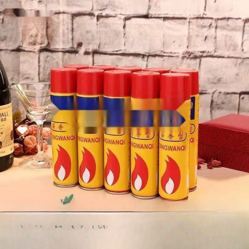 Заправка для зажигалок, жидкий газ для заправки, большие и маленькие бутылки, универсальный ветрозащитный прямой впрыск, газ для зажигалок, бутан, высота