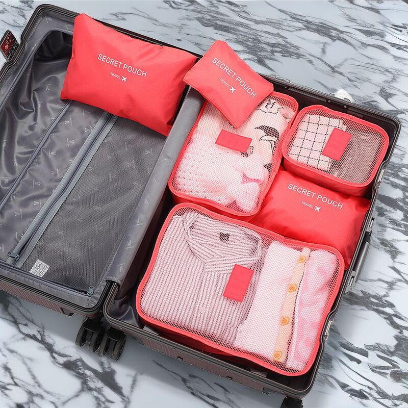 Travel Storage Bag Set, Small Six-Piece Set for Business Trips, Travel Luggage, Clothing and Shoe Organization, Bag Packing Bags Travel Storage Bag Set, Small Six-Piece Set for Business Trips, Travel Luggage, Clothing and Shoe Organization, Bag Packing Bags