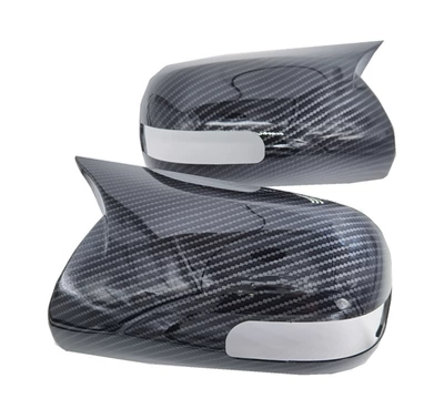 Suitable for Toyota Corolla 13 carbon fiber rear view mirror horn ear shell cover modified parts door (Other Car Modifications) - toyota-corolla-13-carbon-fiber-grain-pair