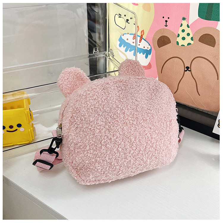 2022 Autumn and winter Edition Japanese cute plush bear bag, new Instagram cartoon student crossbody bag and single-shoulder bag undefined