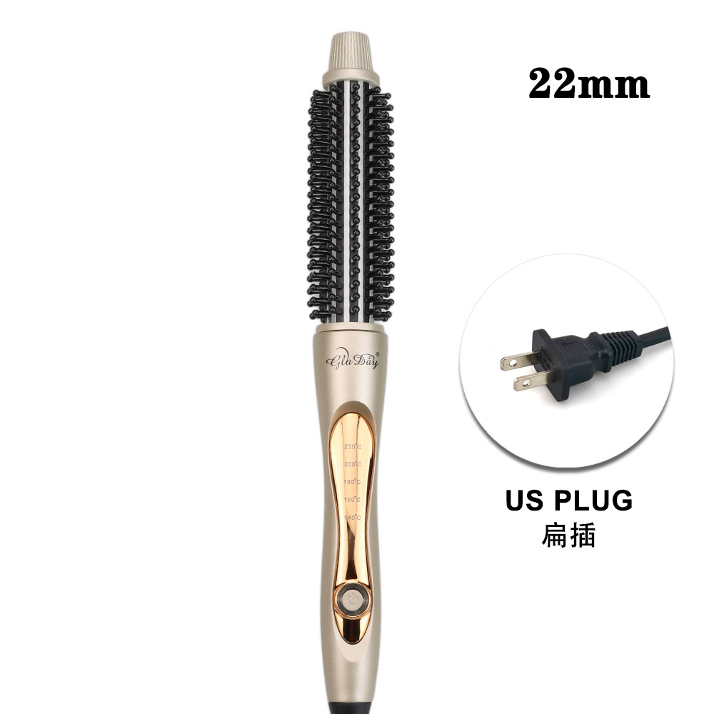 6601 골드 전기 컬링 빗 22mm(미국 규정)
