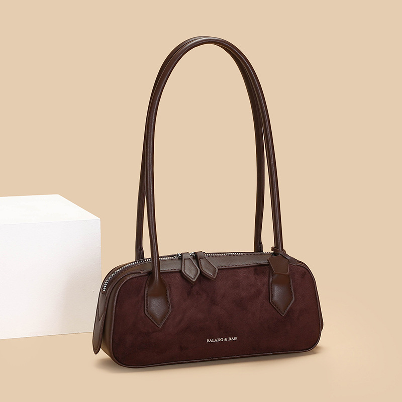 2025 New Niche French Baguette Bag Retro Elegant Underarm Bag Women's Shoulder Handbag Bgs - Thumbnail 6