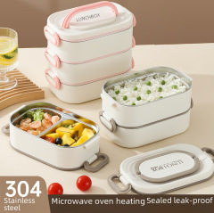 超長保溫飯盒上班族可微波爐加熱帶飯桶多層便當盒餐盒小學生專用