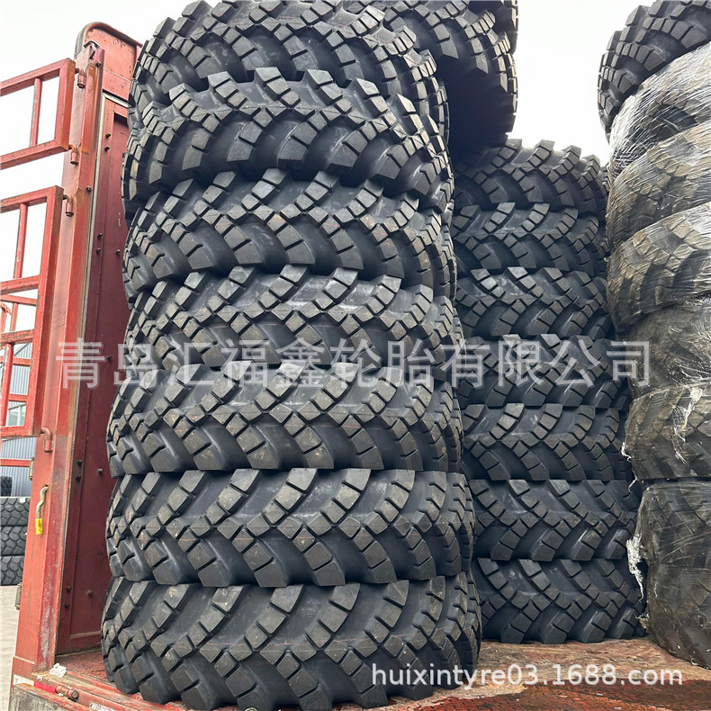 出口拼箱越野卡车轮胎1400-20陕汽军车越野轮胎大花14层可含税