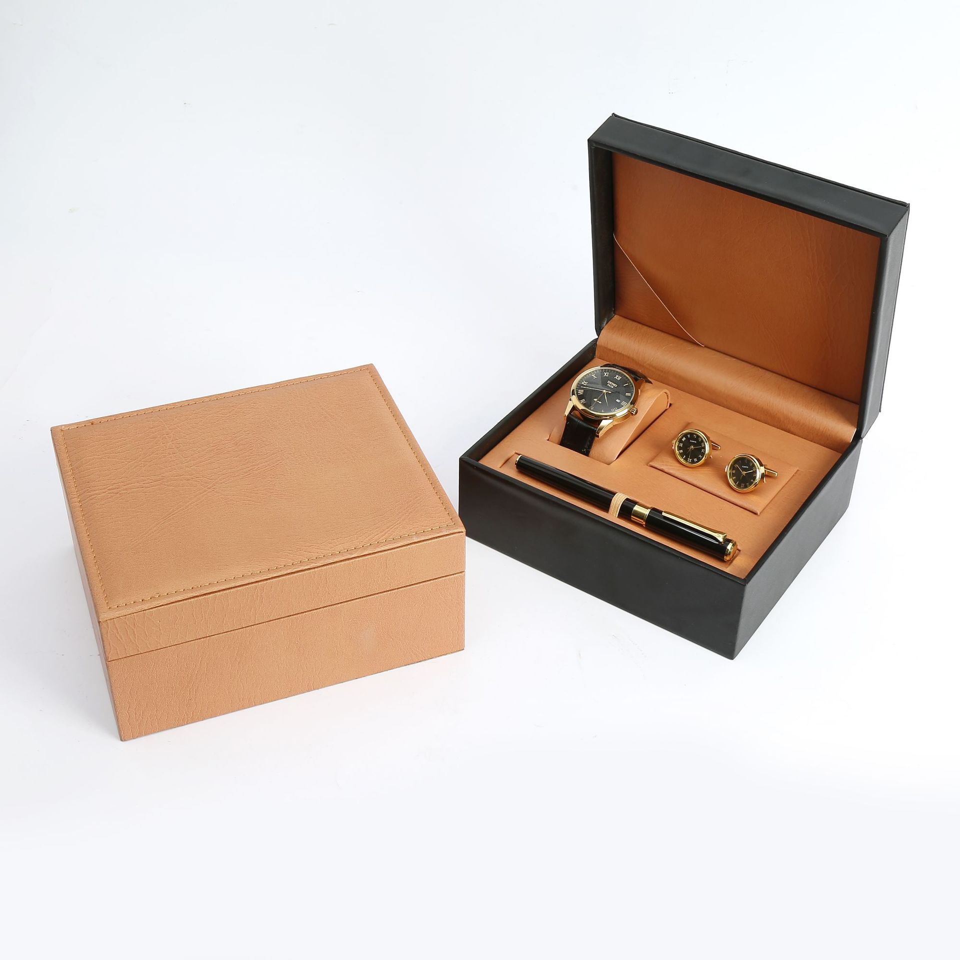 High-end jewelry box cuff box watch box pen box jewelry combination display box light luxury gift box 3 pieces set