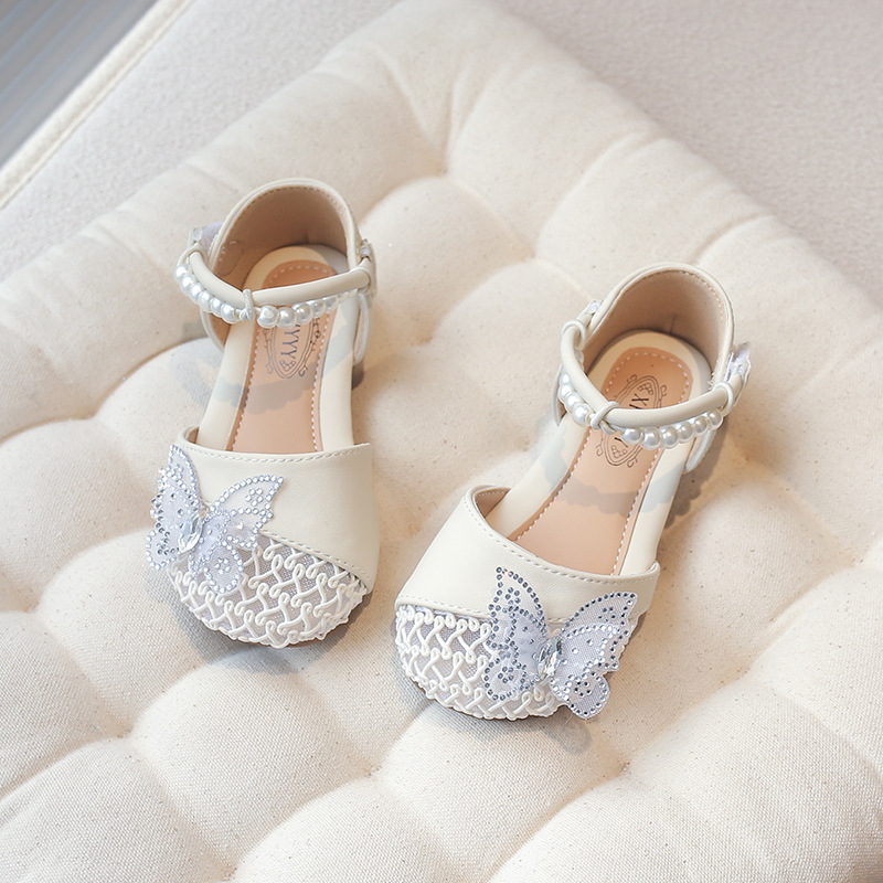 Niñas sandalias Baotou 2026 verano nuevo estilo de niños moda universal princesa zapatos mariposa Lefour zapatos para niños image 3