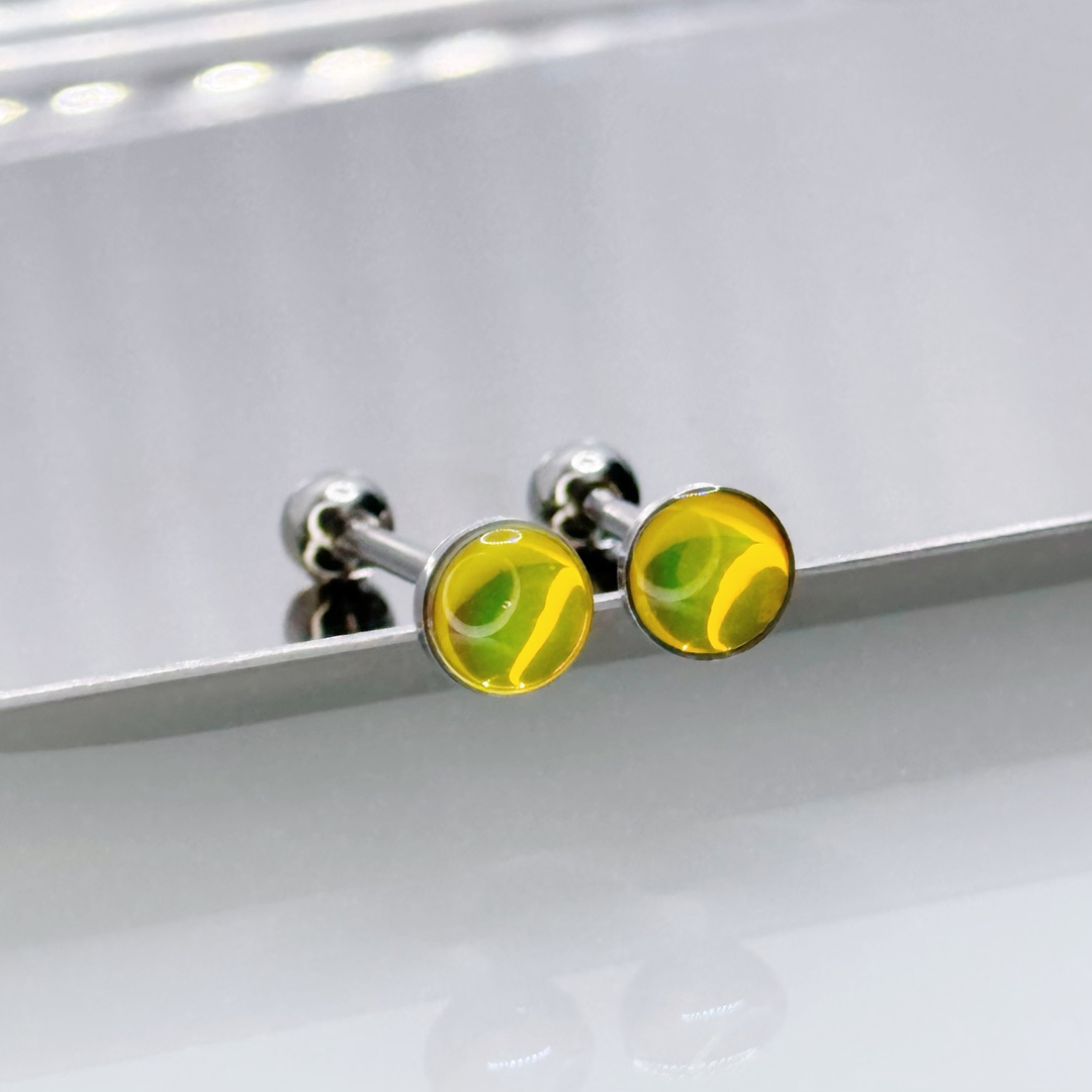 fluorescence tongue piercing stainless steel
