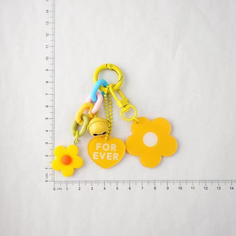 かわいいクリエイティブアクリル花のキーホルダー|undefined