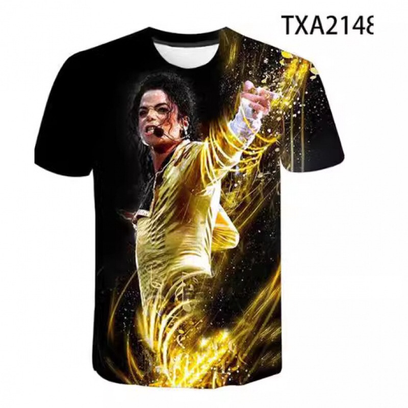 2020 Michael Jackson 3D Printed T-Shirt for Men and Women, Fashionable Hip-Hop T-Shirt, Direct from the Manufacturer