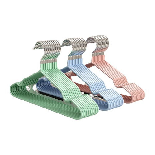 Household Heavy-Duty Slender Anti-Slip Children's Clothes Hanger Immersion Plastic Hanger with No-Trace Holder Wholesale and Distribution