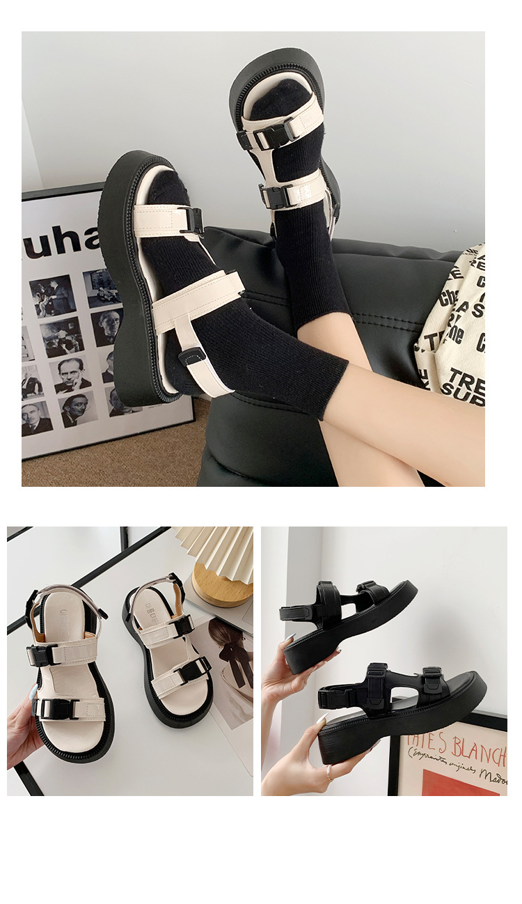 fashion thick bottom buckle sandals NSZSC63510