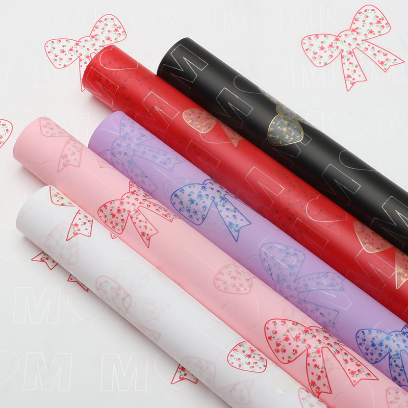 Huaxi Fanghua nudo floral embalaje de papel DIY arco hecha a mano ramo de flores regalos de papel florista materiales de flor